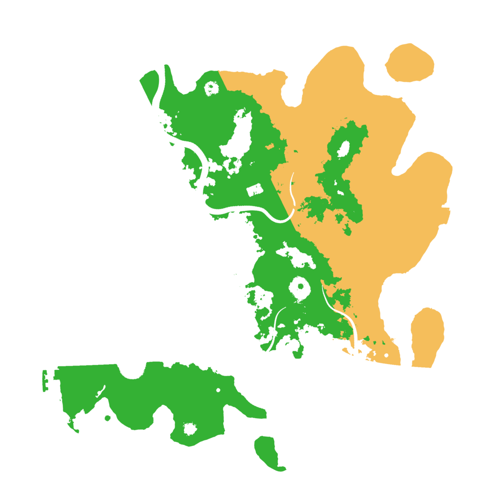 Biome Rust Map: Procedural Map, Size: 3500, Seed: 855716
