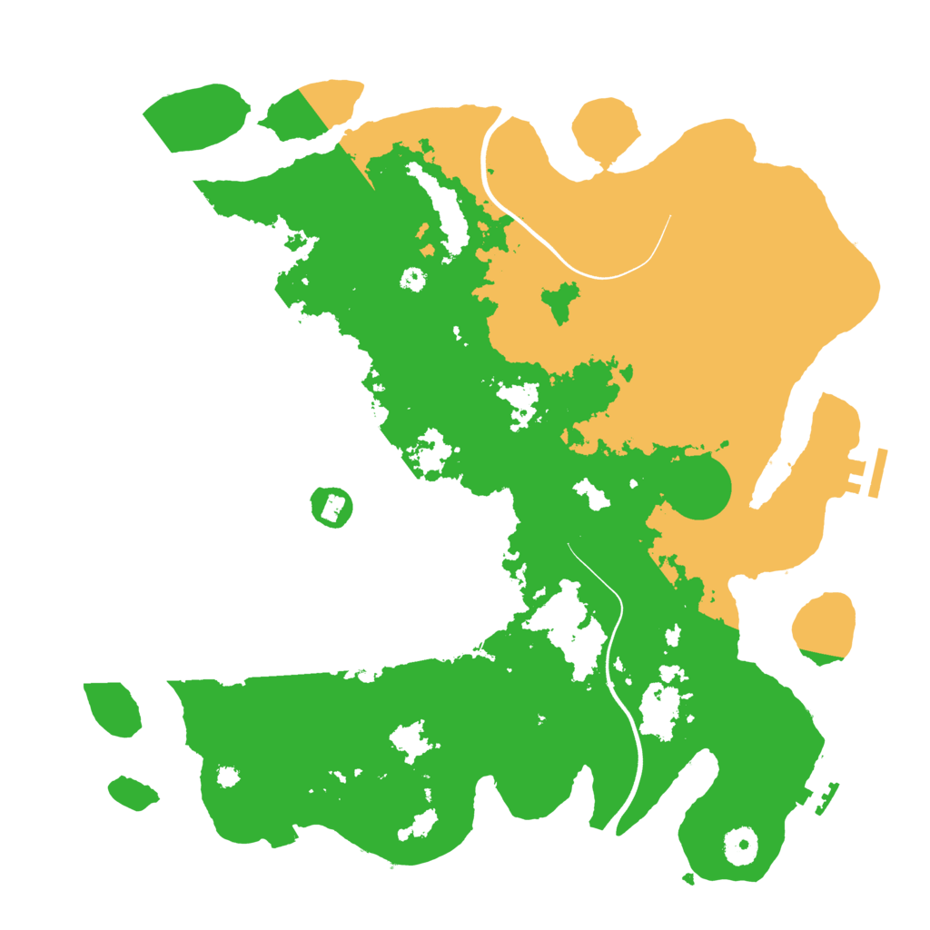 Biome Rust Map: Procedural Map, Size: 3800, Seed: 12671