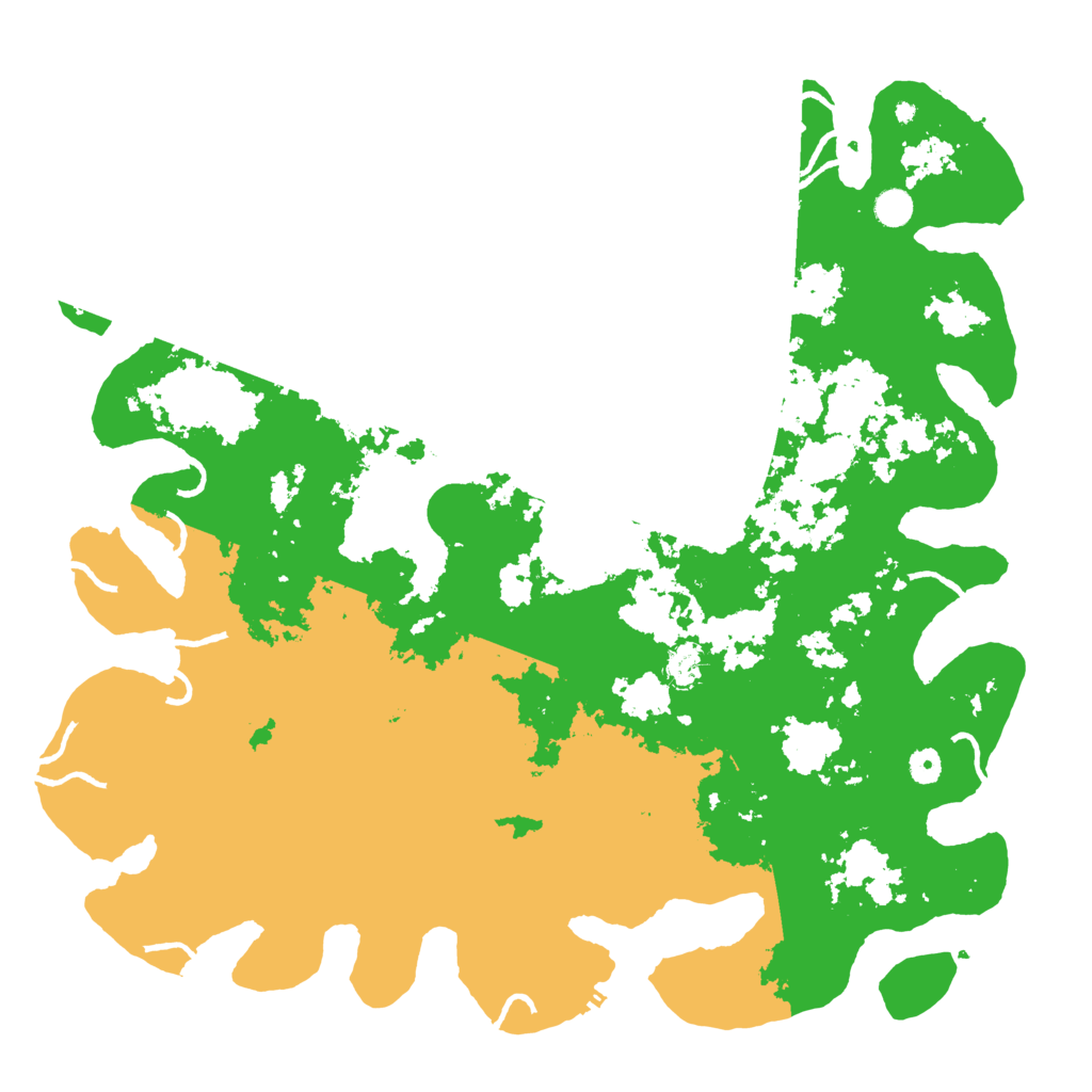 Biome Rust Map: Procedural Map, Size: 5000, Seed: 50410725