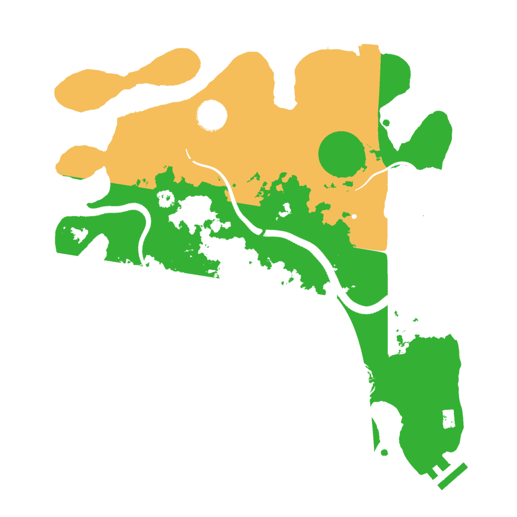 Biome Rust Map: Procedural Map, Size: 3000, Seed: 7853