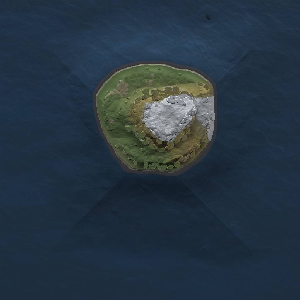 Rust Map: Procedural Map, Size: 1000, Seed: 100632446, 3 Monuments