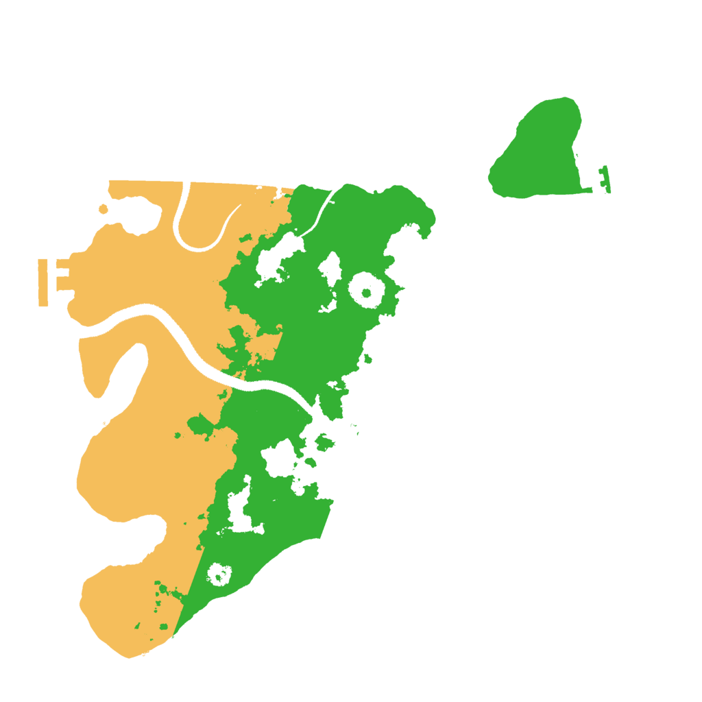 Biome Rust Map: Procedural Map, Size: 3000, Seed: 18429