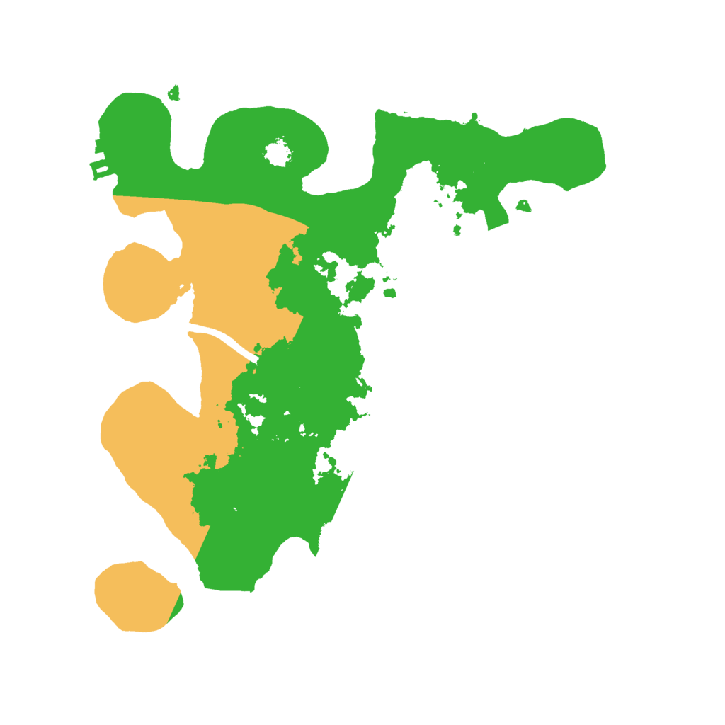 Biome Rust Map: Procedural Map, Size: 2500, Seed: 1483102736