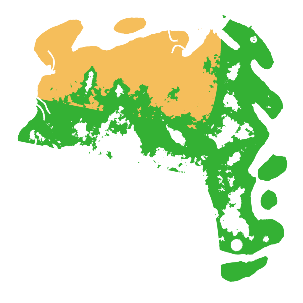 Biome Rust Map: Procedural Map, Size: 4500, Seed: 24568