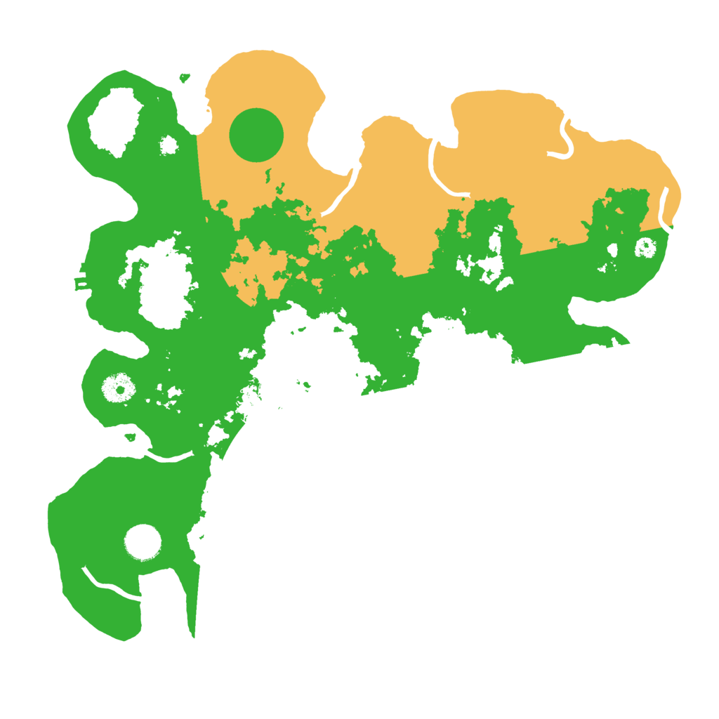 Biome Rust Map: Procedural Map, Size: 3500, Seed: 91560048