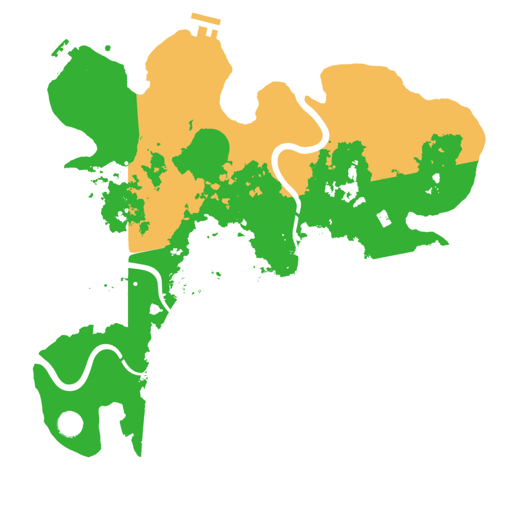 Biome Rust Map: Procedural Map, Size: 3500, Seed: 91560048