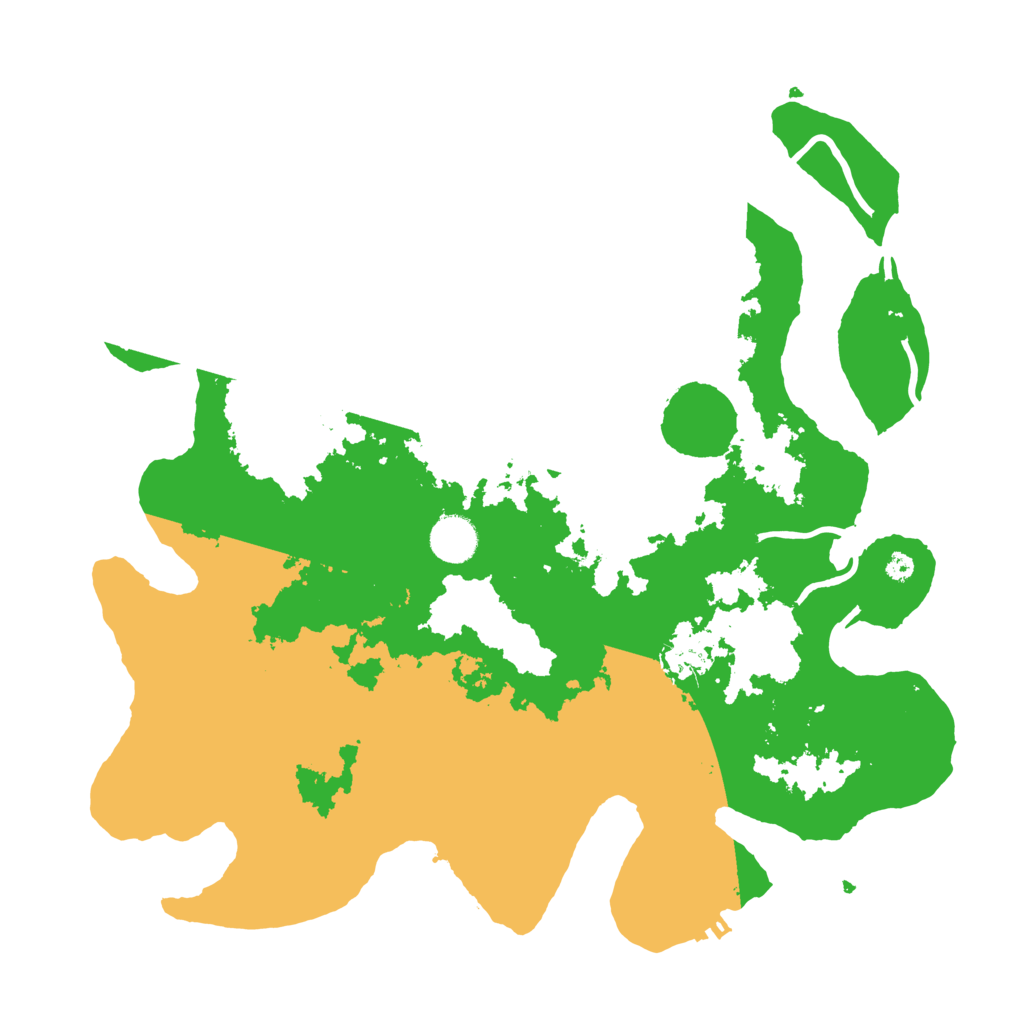 Biome Rust Map: Procedural Map, Size: 3800, Seed: 1215855631