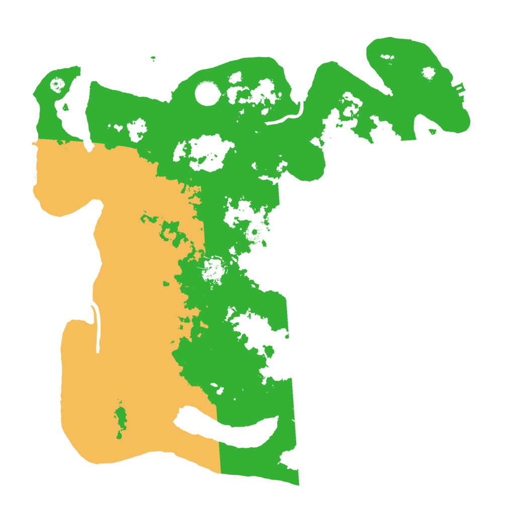 Biome Rust Map: Procedural Map, Size: 3700, Seed: 791495991