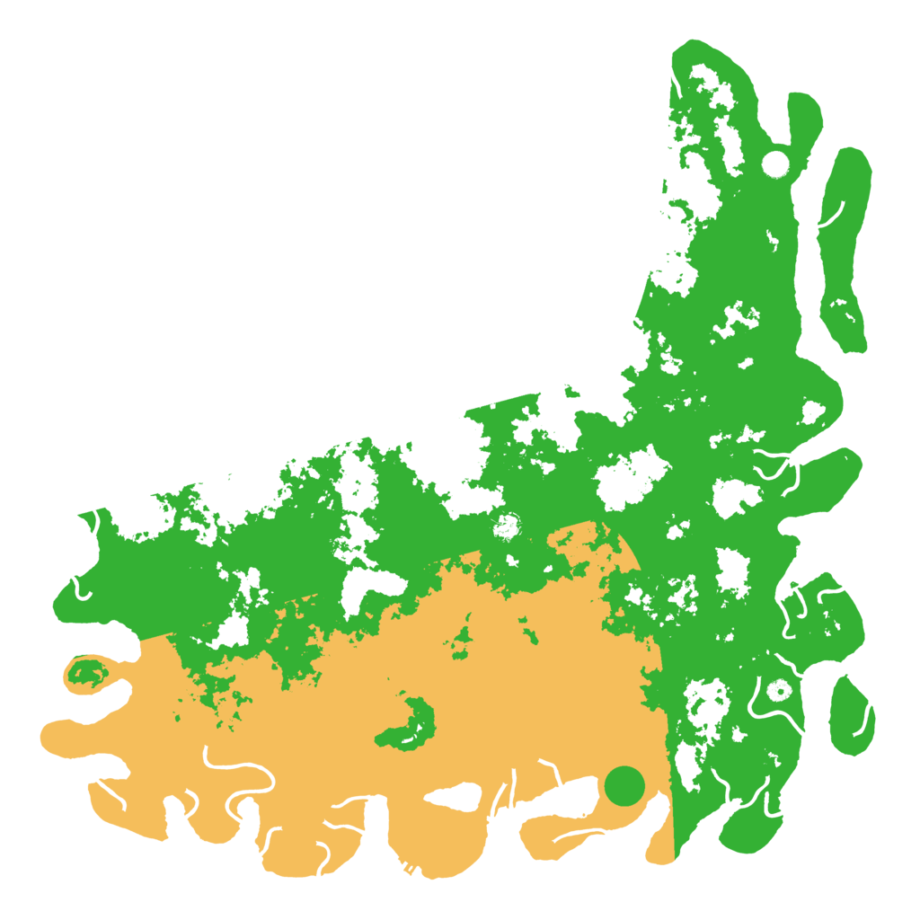 Biome Rust Map: Procedural Map, Size: 6000, Seed: 16865