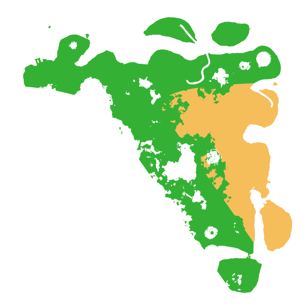 Biome Rust Map: Procedural Map, Size: 3700, Seed: 66992574