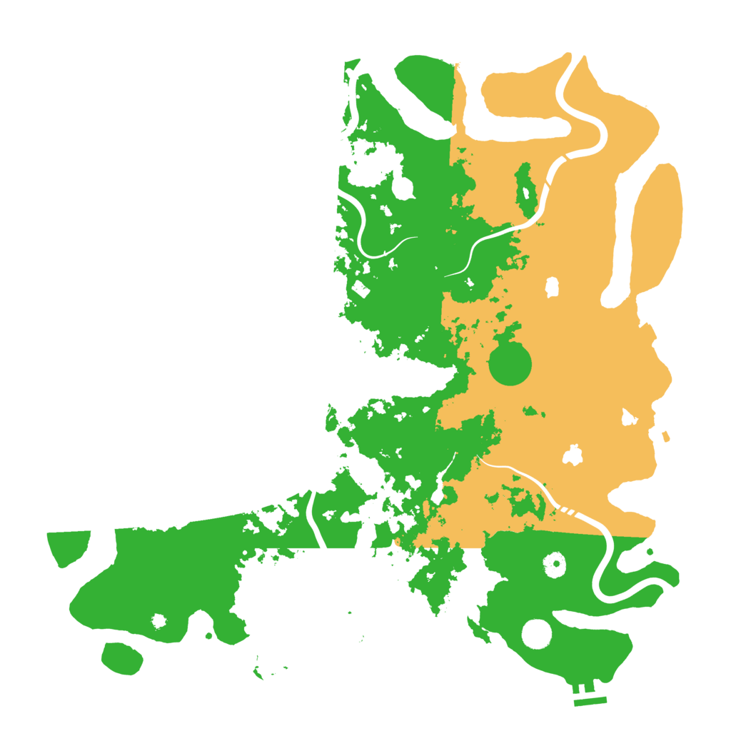 Biome Rust Map: Procedural Map, Size: 4500, Seed: 654984