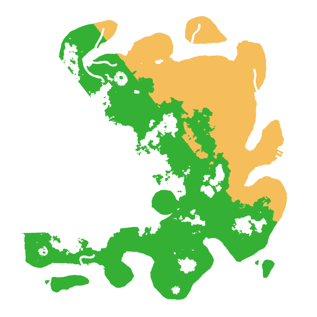Biome Rust Map: Procedural Map, Size: 3500, Seed: 492756525