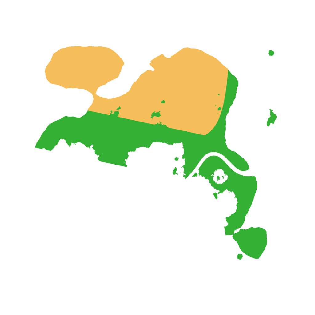 Biome Rust Map: Procedural Map, Size: 2200, Seed: 2028991342