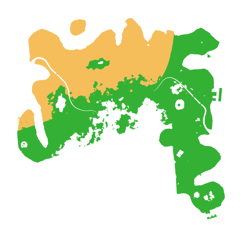 Biome Rust Map: Procedural Map, Size: 3650, Seed: 90371607