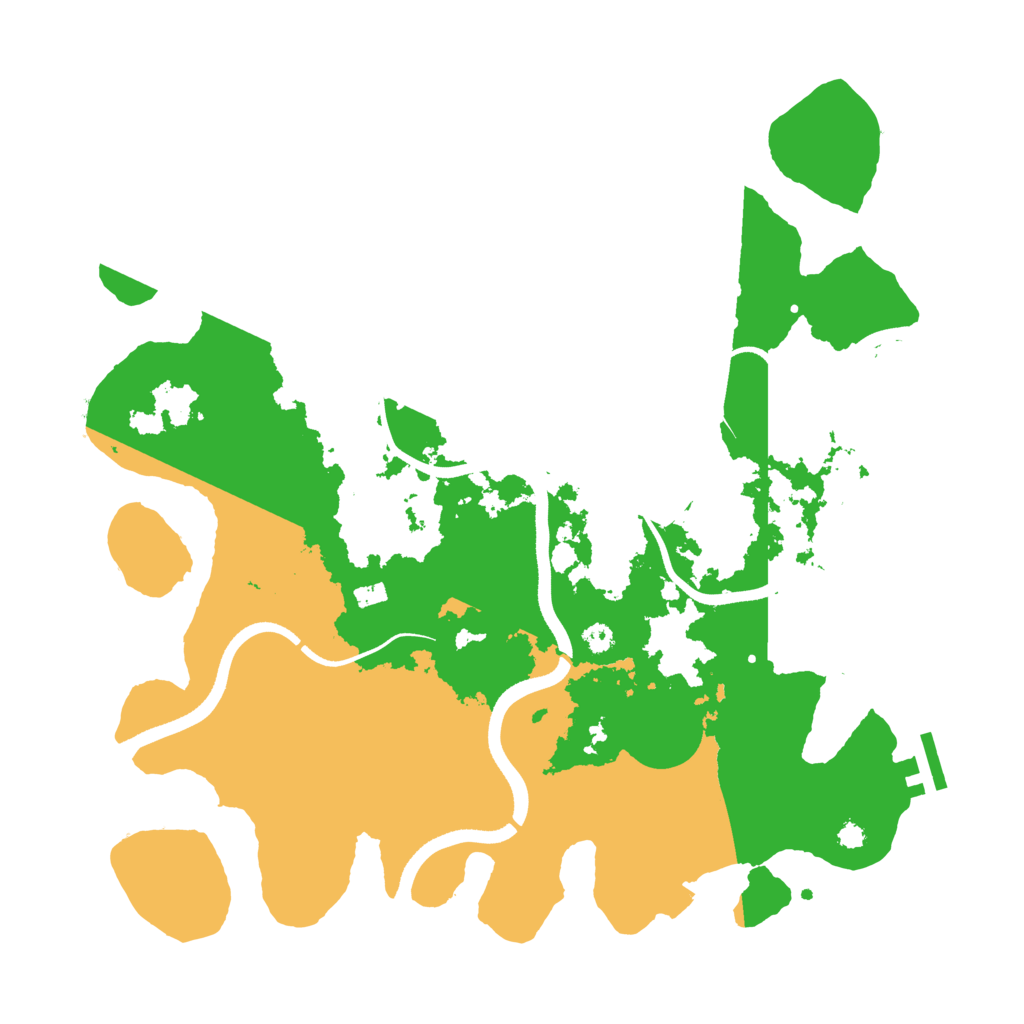 Biome Rust Map: Procedural Map, Size: 3550, Seed: 43959244