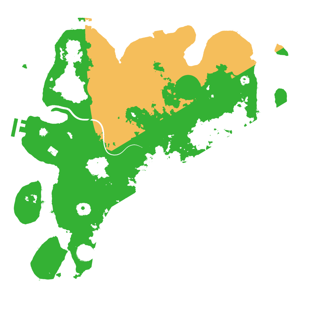 Biome Rust Map: Procedural Map, Size: 3500, Seed: 319893035