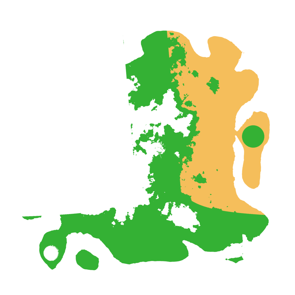 Biome Rust Map: Barren, Size: 3500, Seed: 531746559