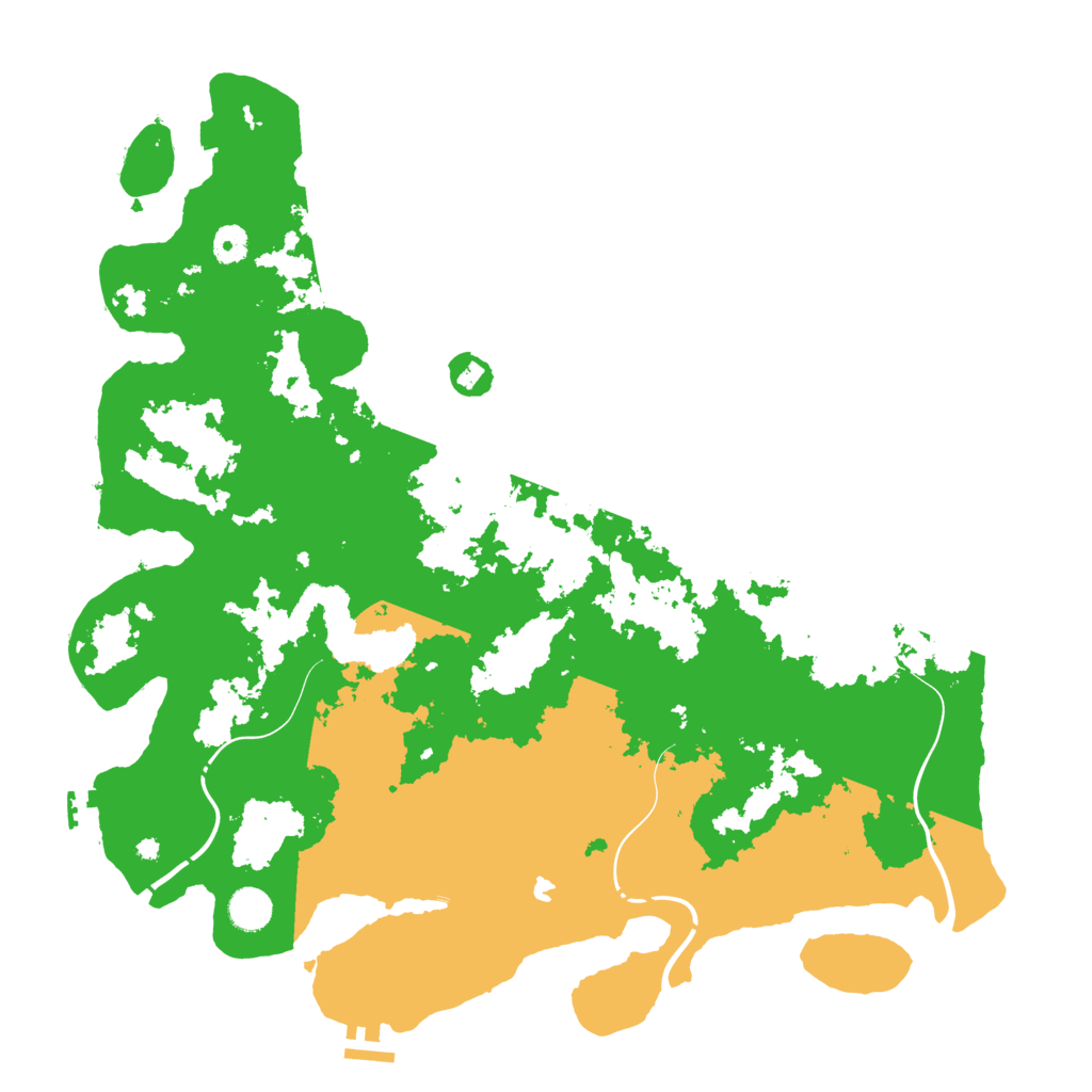 Biome Rust Map: Procedural Map, Size: 4400, Seed: 41934760