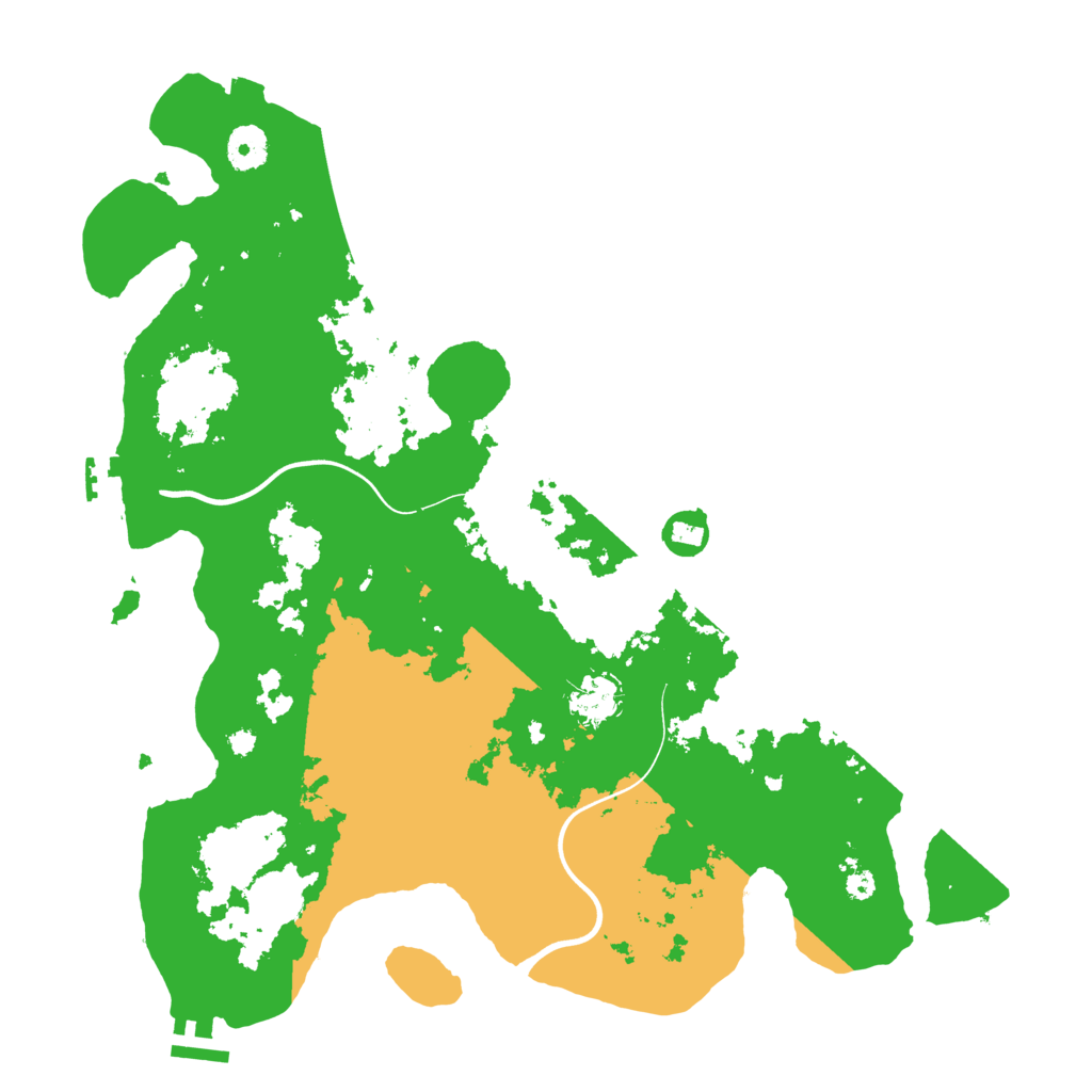 Biome Rust Map: Procedural Map, Size: 3800, Seed: 58993272