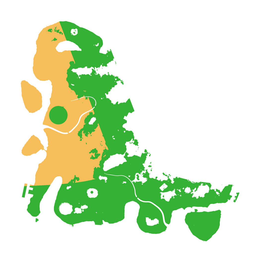 Biome Rust Map: Procedural Map, Size: 3650, Seed: 52124538