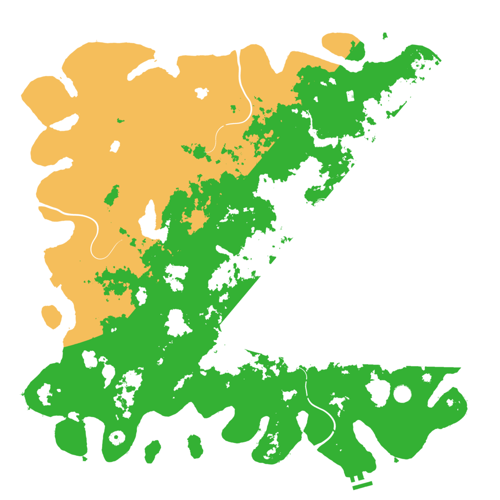 Biome Rust Map: Procedural Map, Size: 5000, Seed: 19960823