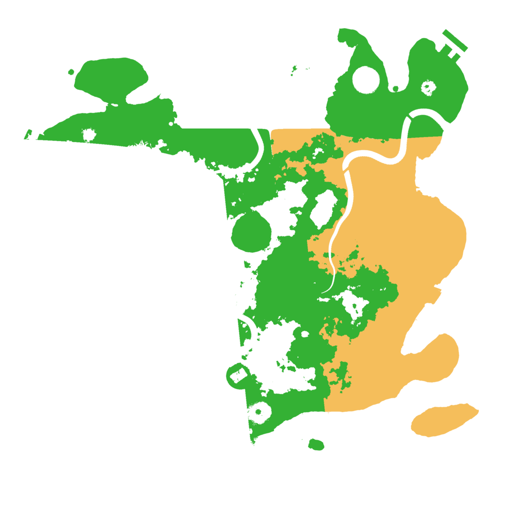 Biome Rust Map: Procedural Map, Size: 3550, Seed: 32937123