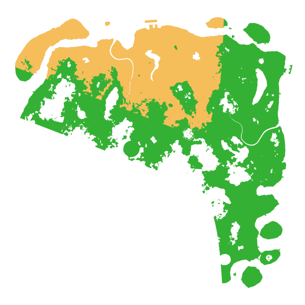 Biome Rust Map: Procedural Map, Size: 5000, Seed: 543087253