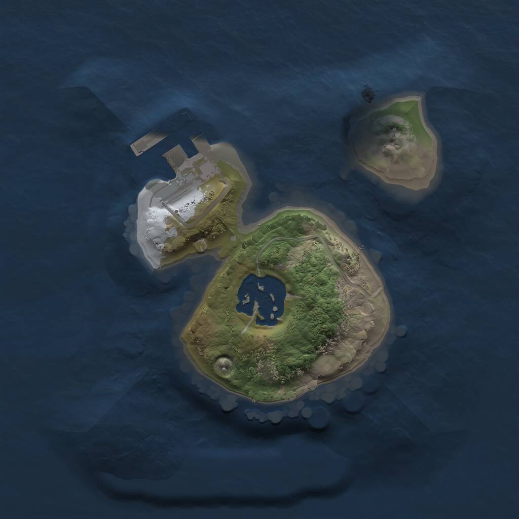 Rust Map: Procedural Map, Size: 1550, Seed: 9977, 3 Monuments