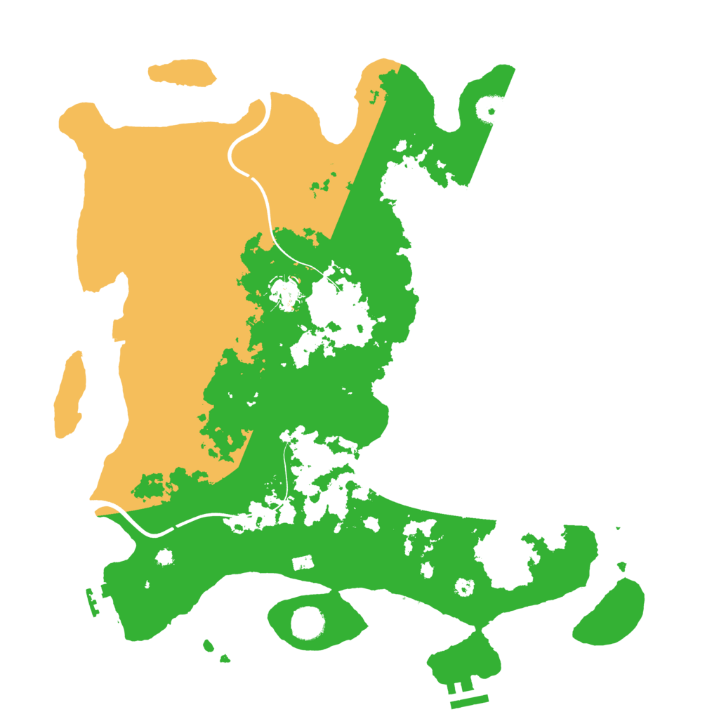 Biome Rust Map: Procedural Map, Size: 3800, Seed: 5718949