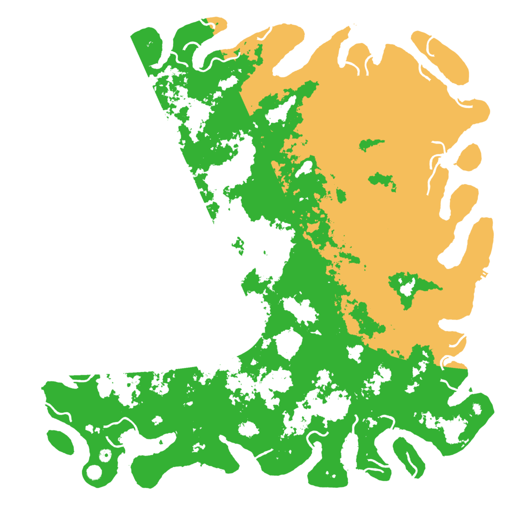 Biome Rust Map: Procedural Map, Size: 6000, Seed: 50745121