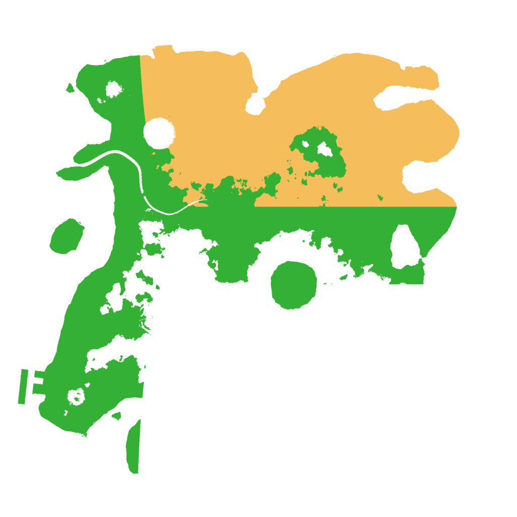 Biome Rust Map: Procedural Map, Size: 3000, Seed: 39666