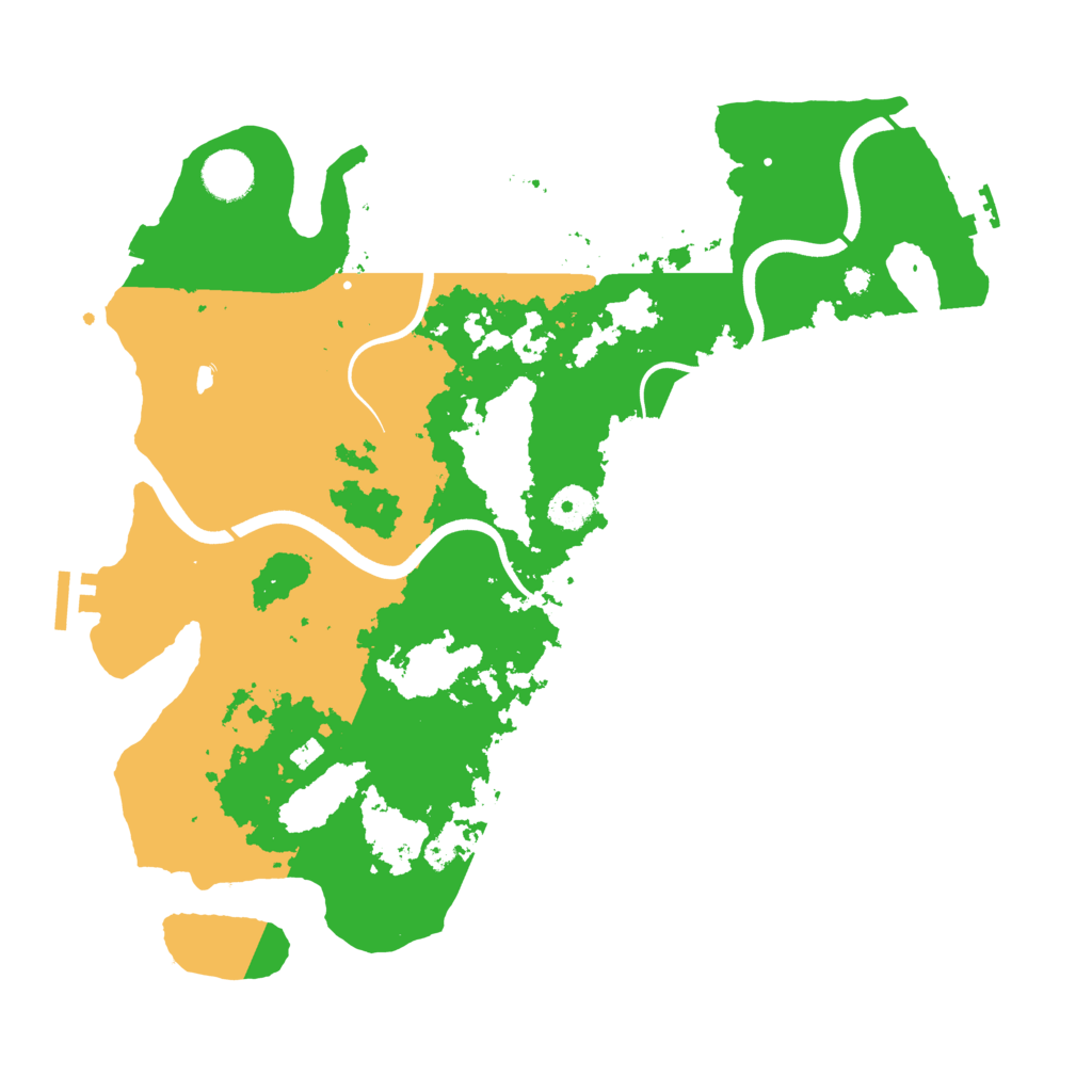 Biome Rust Map: Procedural Map, Size: 3750, Seed: 74801305