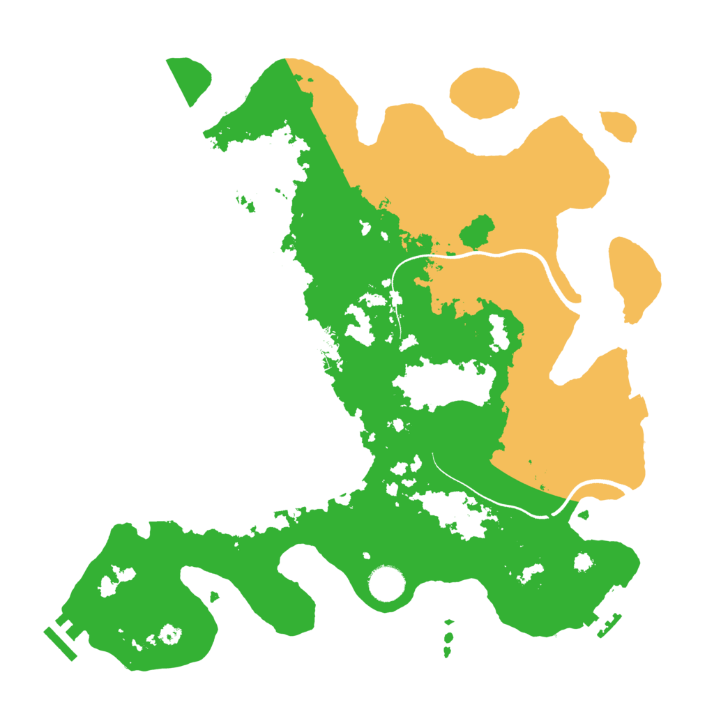 Biome Rust Map: Procedural Map, Size: 3500, Seed: 17398600