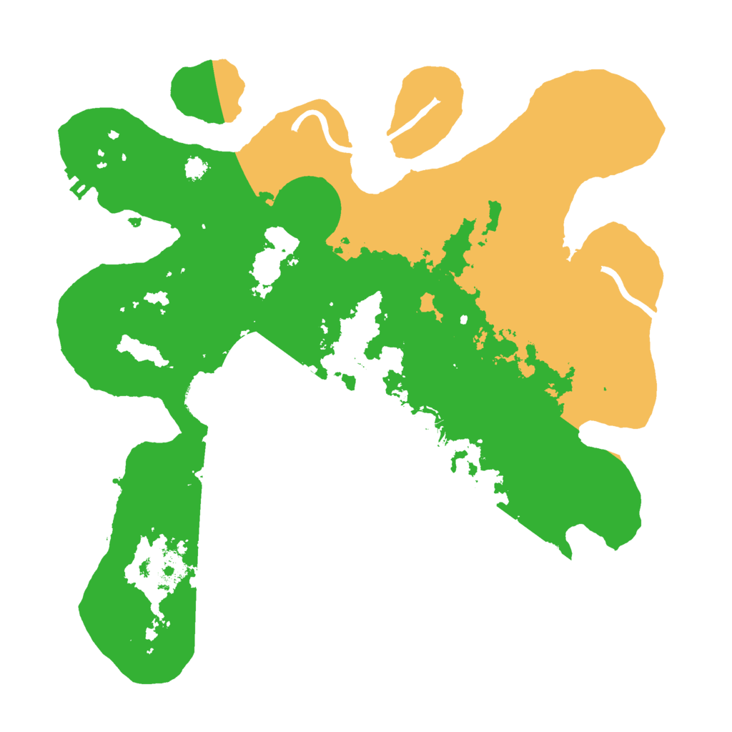 Biome Rust Map: Procedural Map, Size: 3000, Seed: 25884