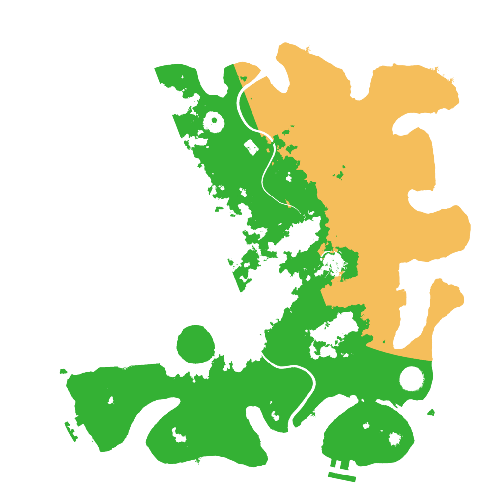 Biome Rust Map: Procedural Map, Size: 3650, Seed: 33898186