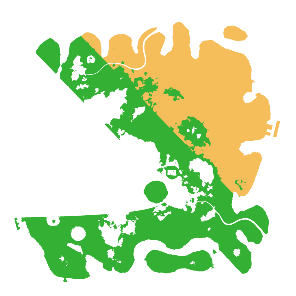 Biome Rust Map: Procedural Map, Size: 3600, Seed: 42063782