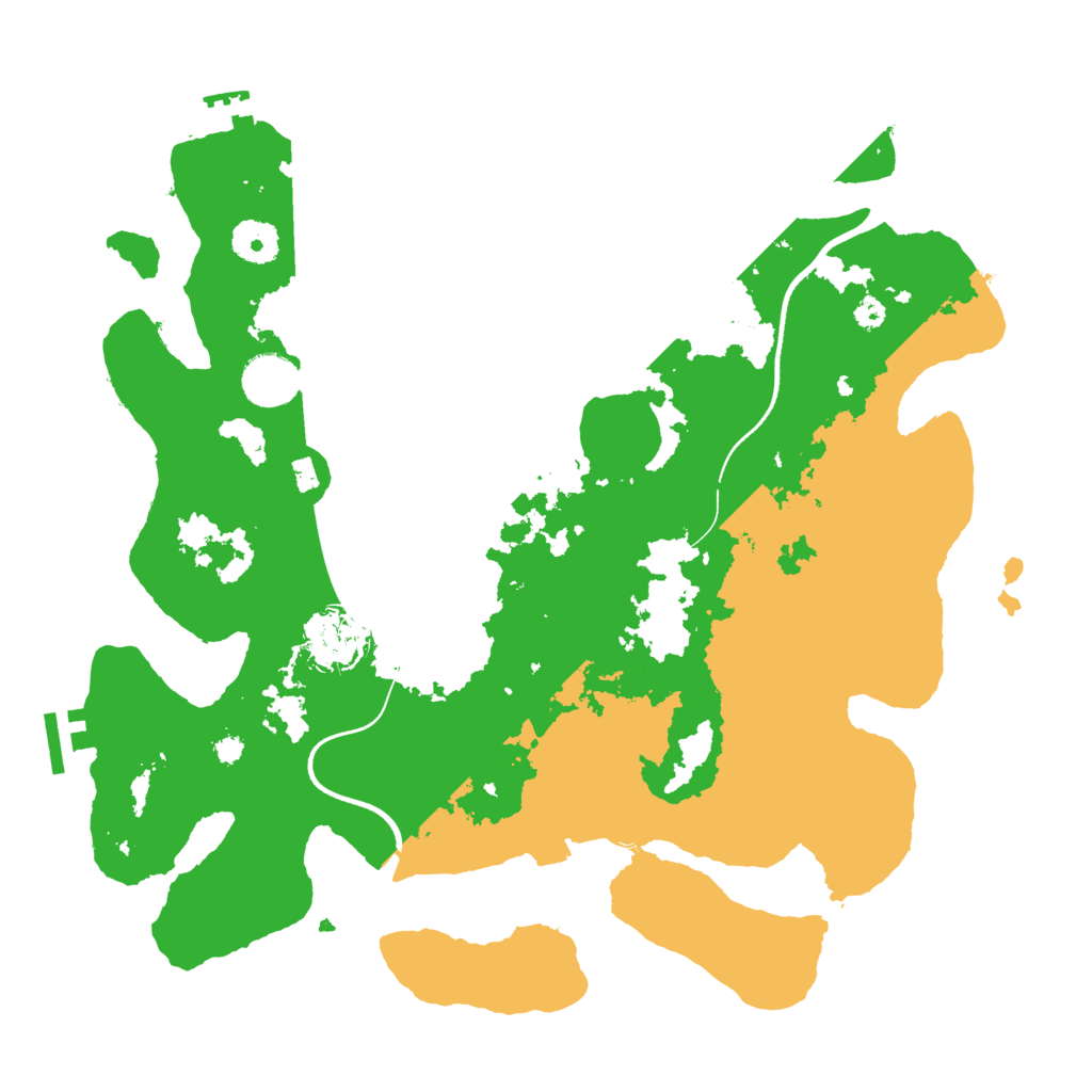 Biome Rust Map: Procedural Map, Size: 3600, Seed: 9031817