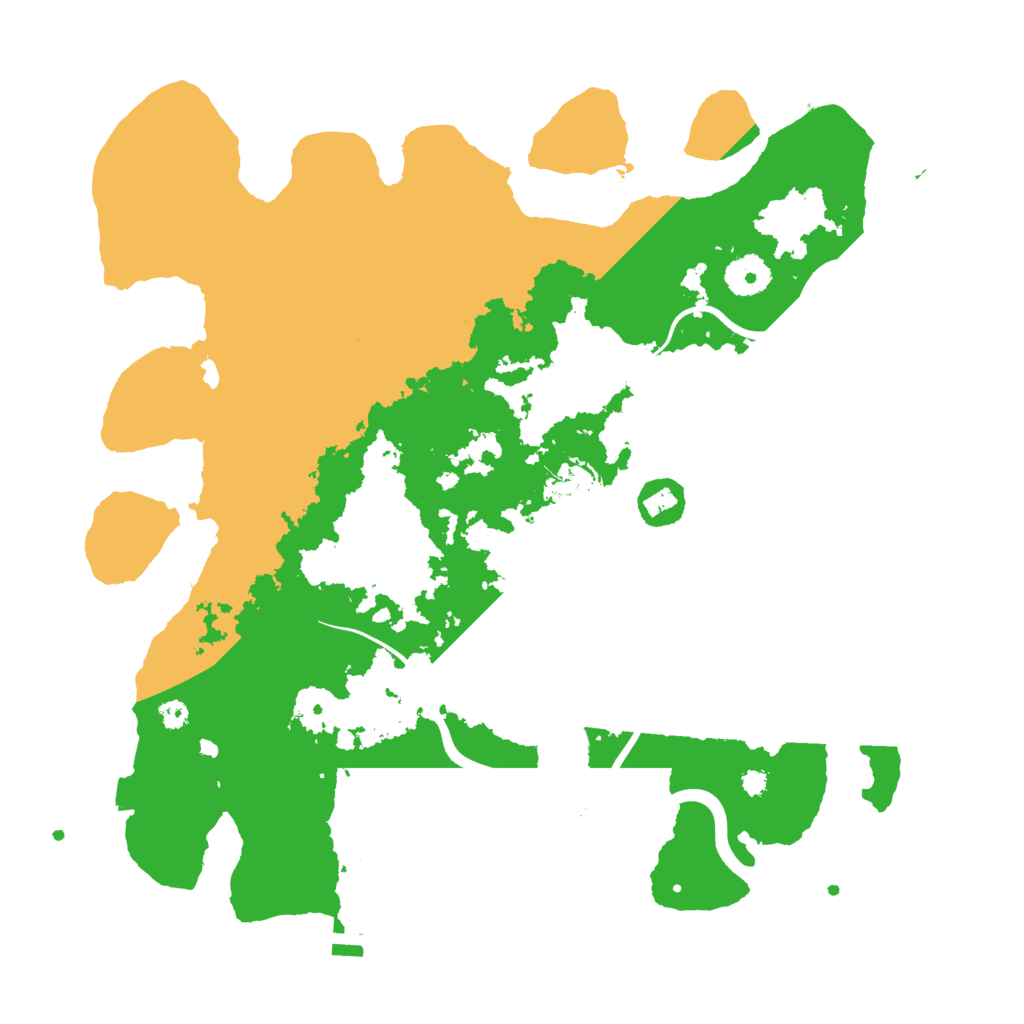 Biome Rust Map: Procedural Map, Size: 3600, Seed: 17387396