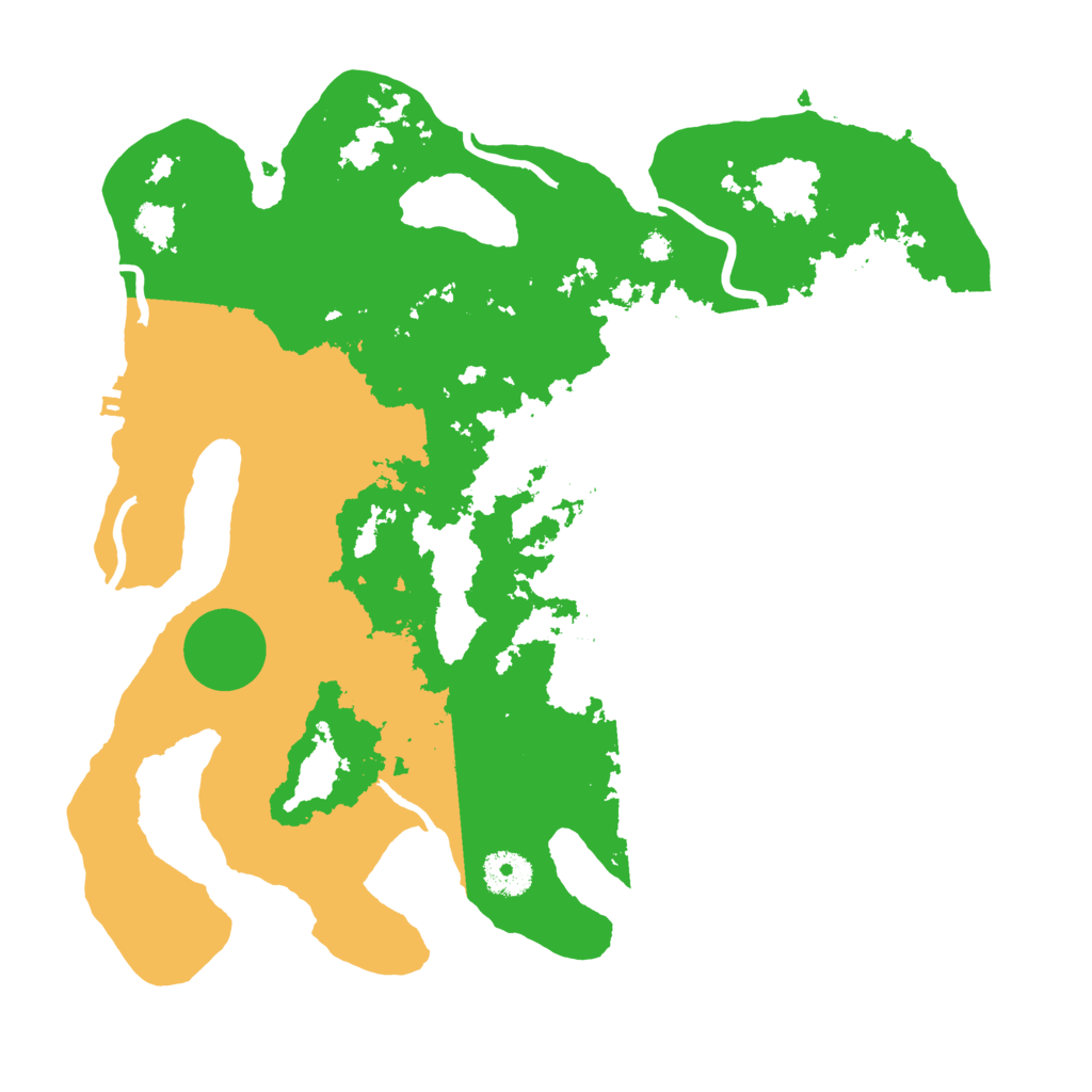 Biome Rust Map: Procedural Map, Size: 3500, Seed: 1564482843