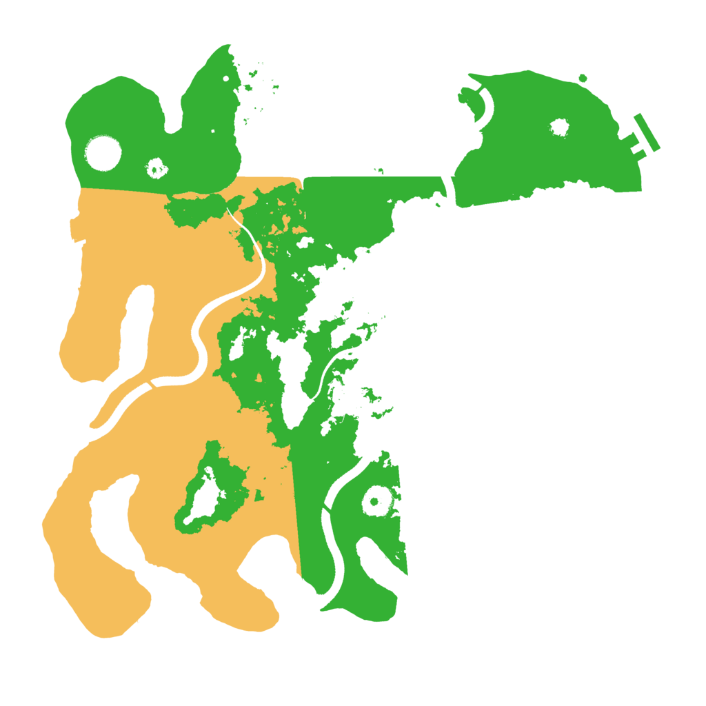 Biome Rust Map: Procedural Map, Size: 3500, Seed: 1564482843