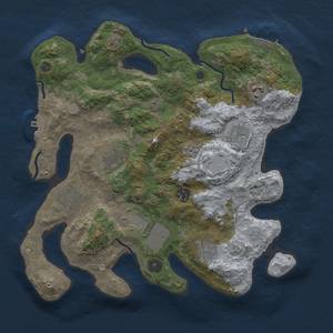 Thumbnail Rust Map: Procedural Map, Size: 3500, Seed: 1564482843, 15 Monuments