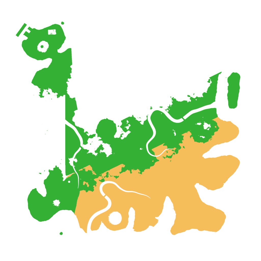 Biome Rust Map: Procedural Map, Size: 3500, Seed: 808969529