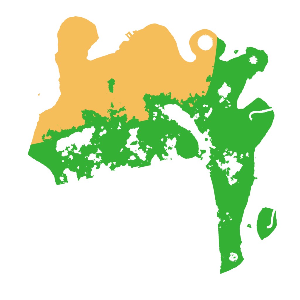 Biome Rust Map: Procedural Map, Size: 3500, Seed: 493618708