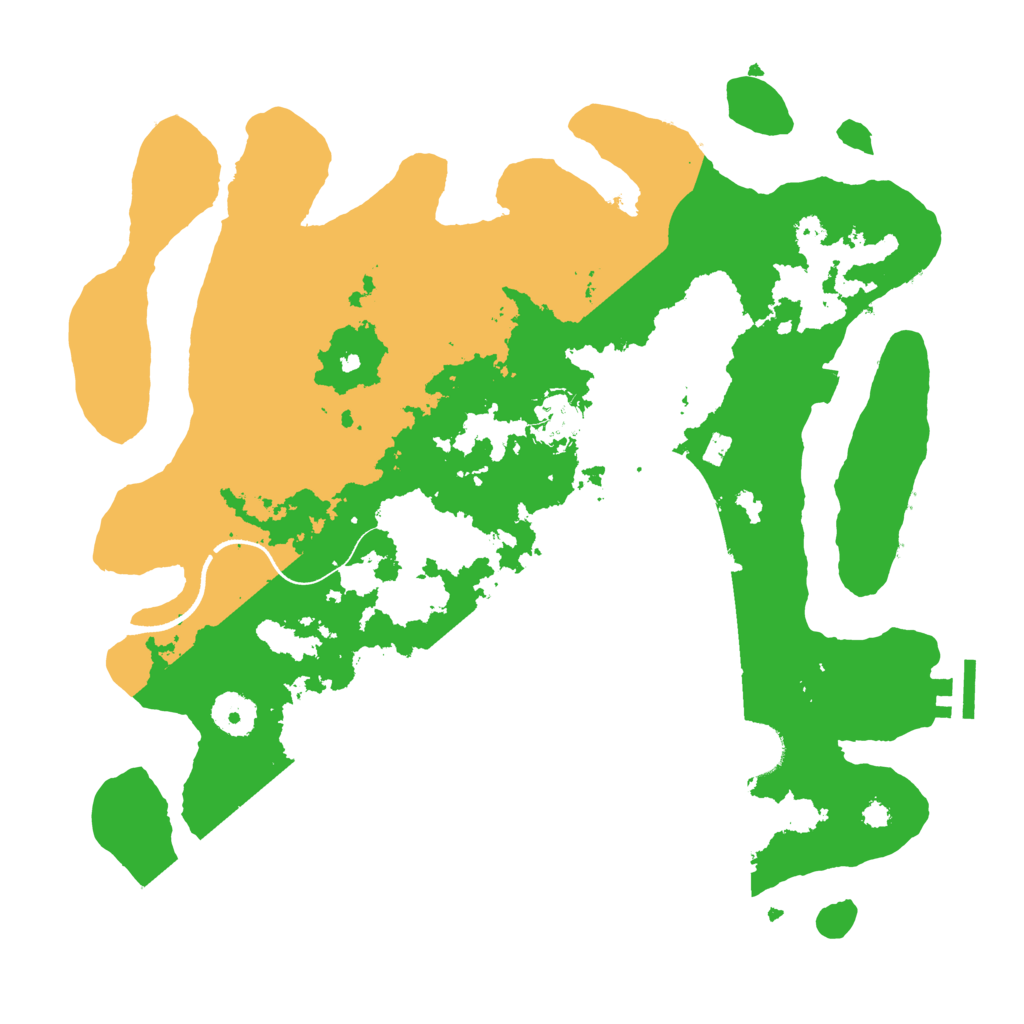 Biome Rust Map: Procedural Map, Size: 3500, Seed: 2047517049