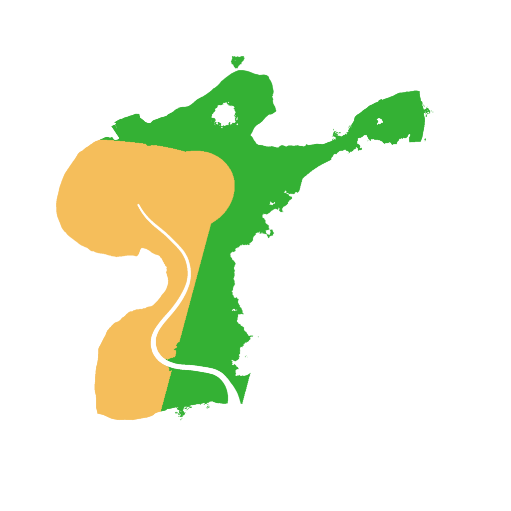 Biome Rust Map: Procedural Map, Size: 2000, Seed: 59185