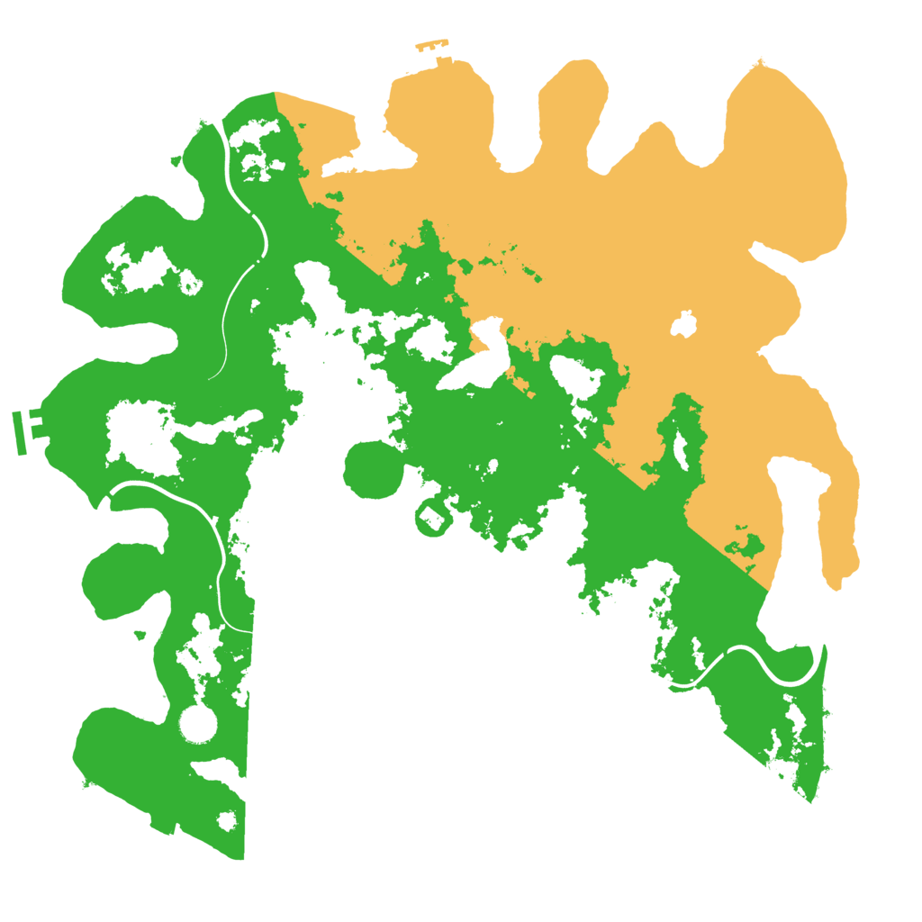 Biome Rust Map: Procedural Map, Size: 4250, Seed: 93964722