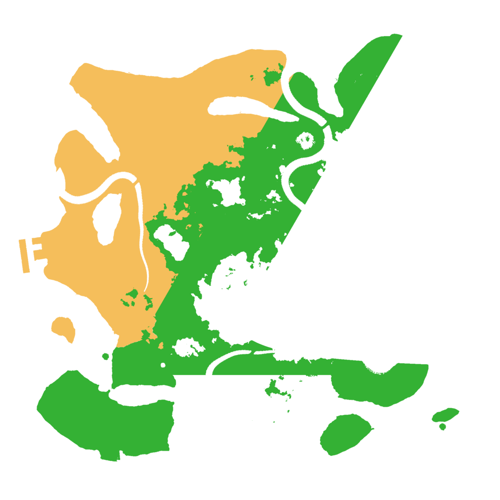 Biome Rust Map: Procedural Map, Size: 3000, Seed: 37399531