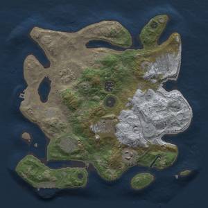 Thumbnail Rust Map: Procedural Map, Size: 3000, Seed: 37399531, 14 Monuments