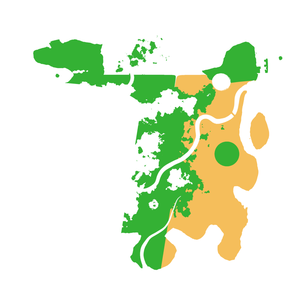 Biome Rust Map: Procedural Map, Size: 3200, Seed: 9977