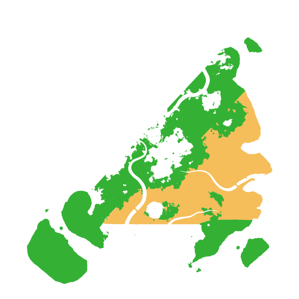 Biome Rust Map: Procedural Map, Size: 3500, Seed: 607368133